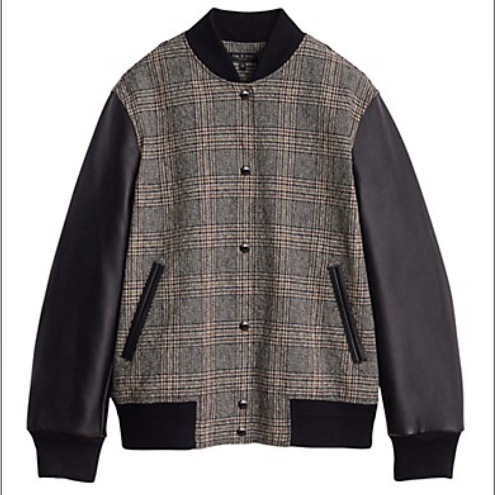 New rag & bone Mace Japanese Cotton Bomber Size Small